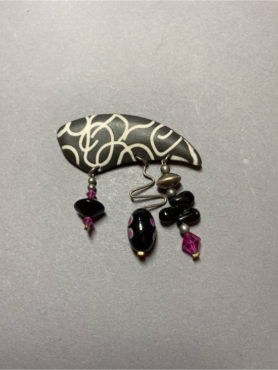 Vintage Jewelry - Vintage 90s artisan brooch pin